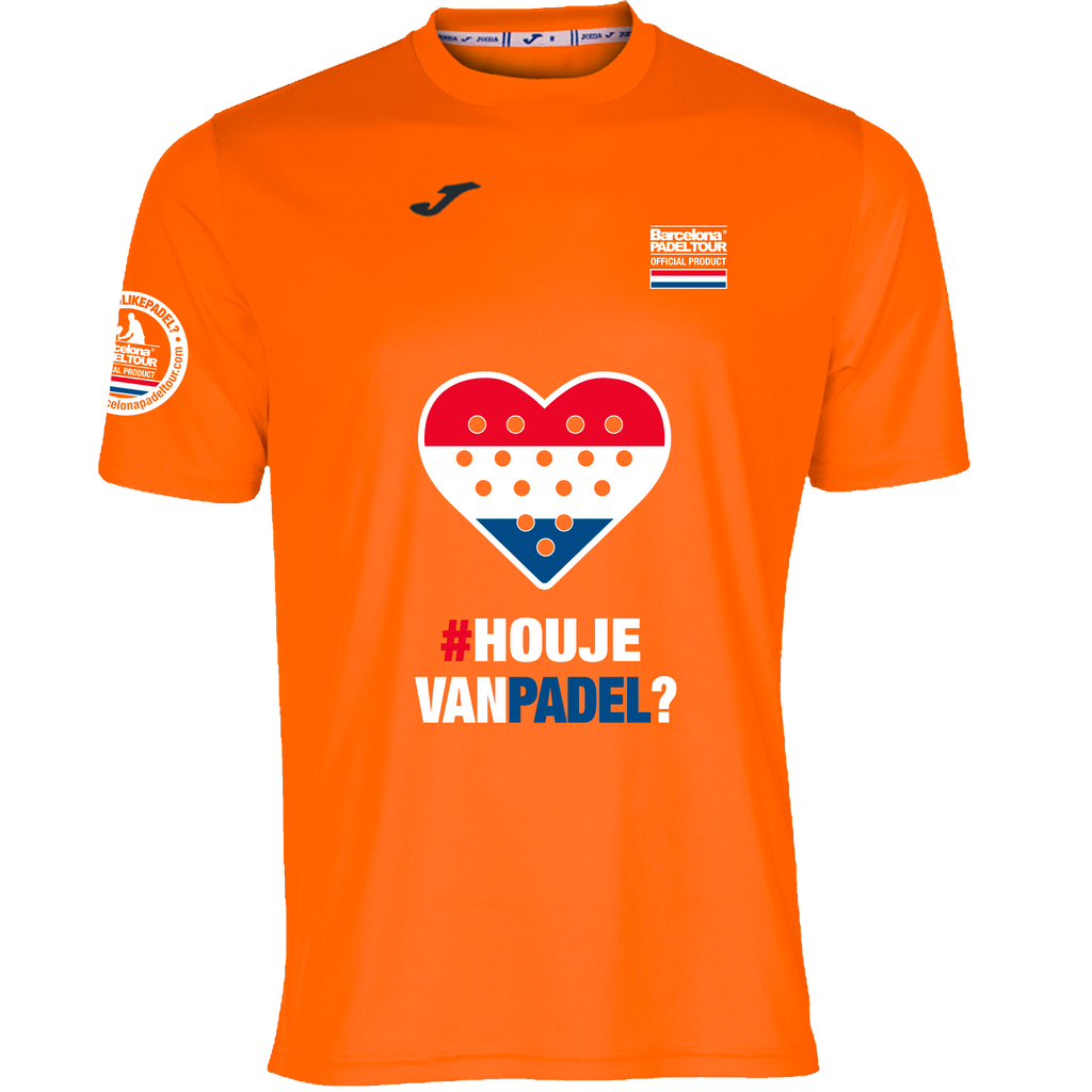 Camiseta de Pádel Hombre PRO PLAYERS Naranja | Bikkoa